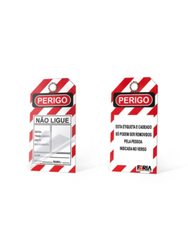 4004: Etiqueta de Identificação Não Ligue com Filme Plástico